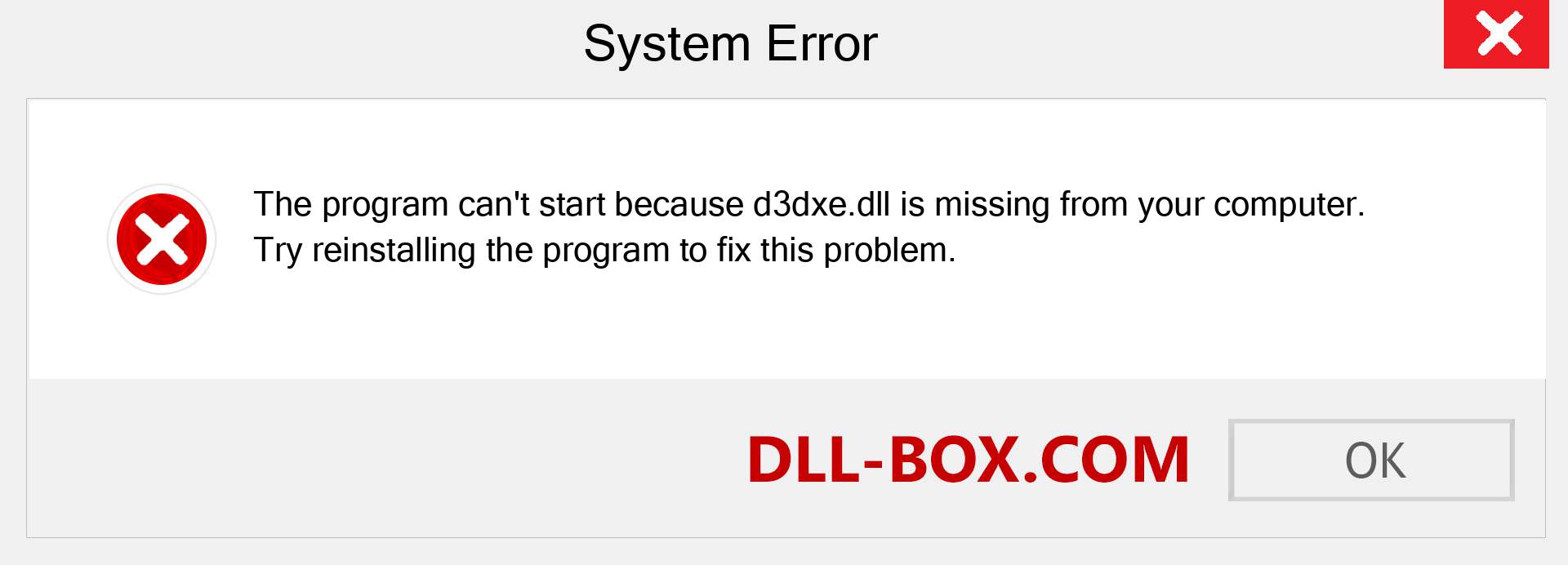  d3dxe.dll file is missing?. Download for Windows 7, 8, 10 - Fix  d3dxe dll Missing Error on Windows, photos, images